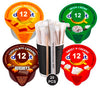 Coffee Creamer Singles Variety Pack Packaged by JMS PROFESSIONAL, Intearnational Dealight Mini Coffee Creamer & Mini Moos 4 Fla
