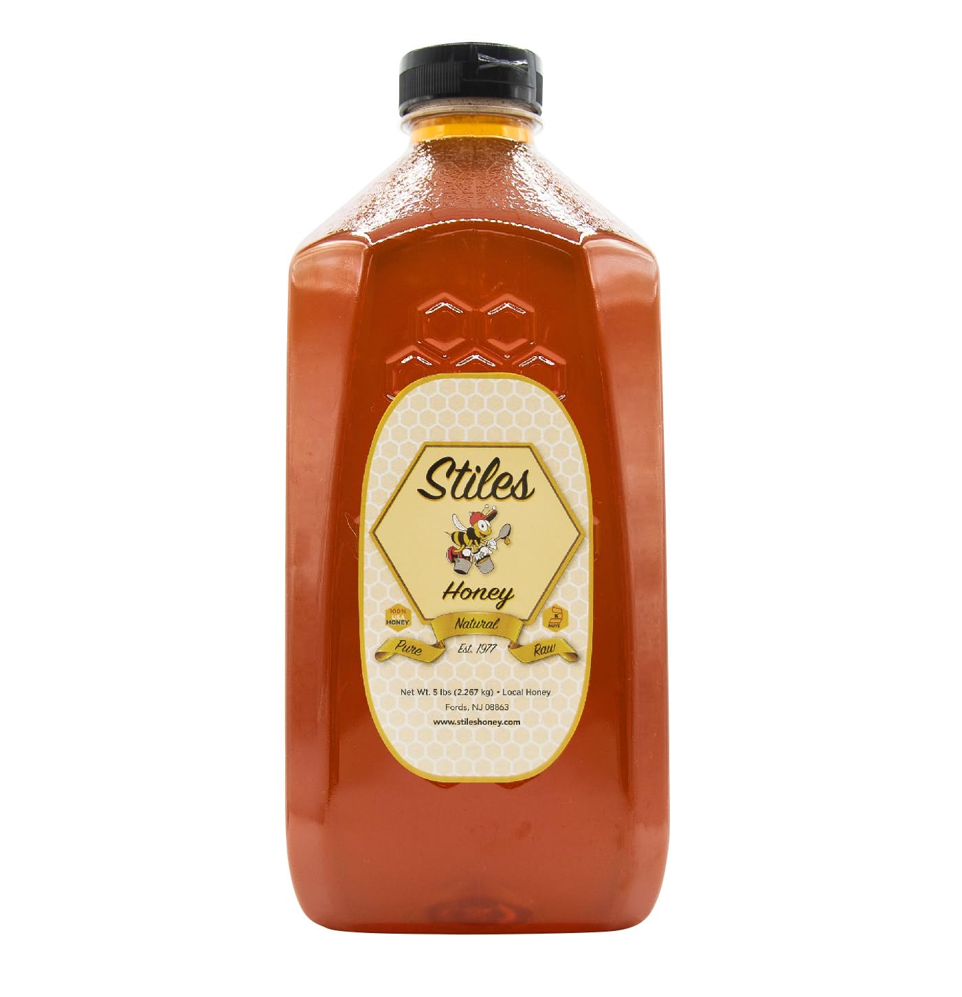 Stiles Honey Pure and Natural 80 ounce Wildflower Honey Squeeze Bottle