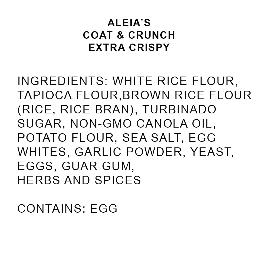 Aleia'S Best. Taste. Ever. Extra Crispy Coat & Crunch - 4.5Oz/3 Pack - Crispy Breading For Poultry, Meat, Seafood, Vegetables -