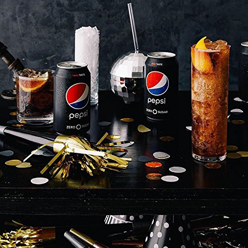 Pepsi Zero Sugar Soda Fridge Pack, 12 fl oz, 36 Cans, Black
