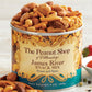 The Peanut Shop of Williamsburg James River Snack Mix, Williamsburg Peanuts, with Mixed Nuts and Sesame Corn Sticks - 9 Oz Tin