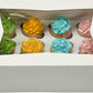 12 Pcs Window Cupcake Boxes [MADE IN USA] White Bakery Cupcake Boxes with Inserts- 14'' x 10'' x 4'' Fits 12 Standard Size Cupca