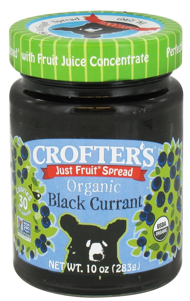 Crofters Organic Black Currant Just Fruit Spread, 10 oz
