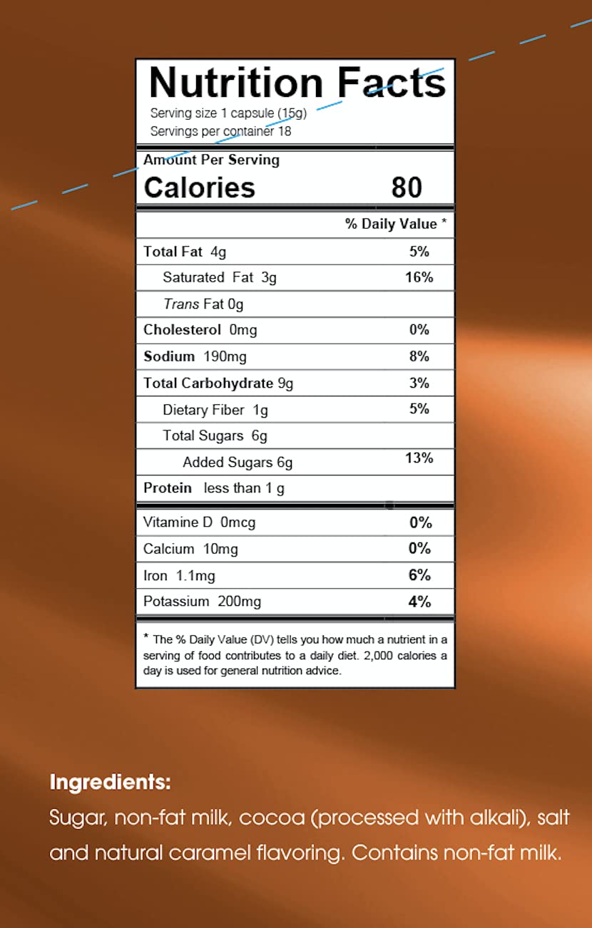 Mountain High All Natural Hot Chocolate - 2.0 Compatible Single Serve Cups (Salted Caramel, 72)