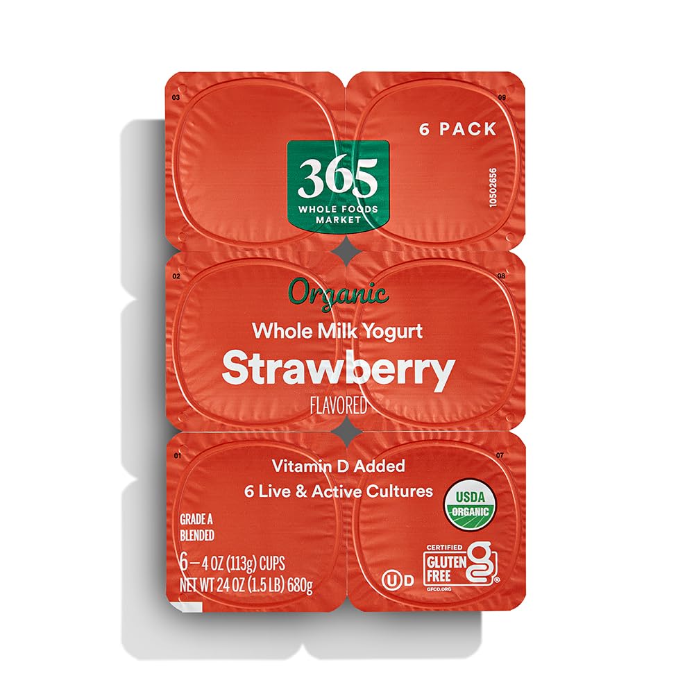 365 Everyday Value OG Strawberry Whole Milk Yogurt, 24 oz
