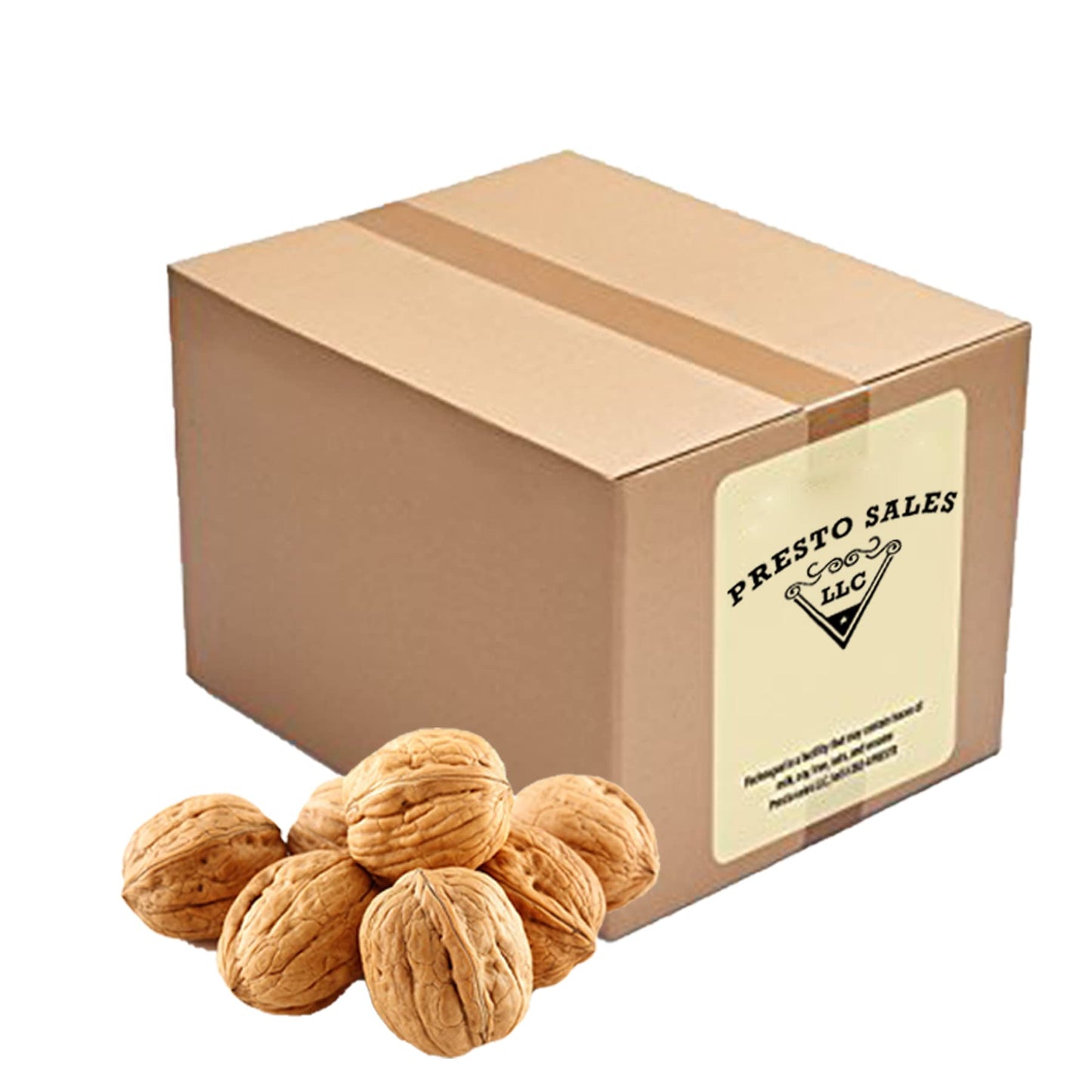 Presto Sales Walnuts Current New Crop Huge In Shell 10 Lbs, Grown In California, Natural Healthy Snack For The Whole Family, Low-Carb, & Easy To Crack Healthy Vegan