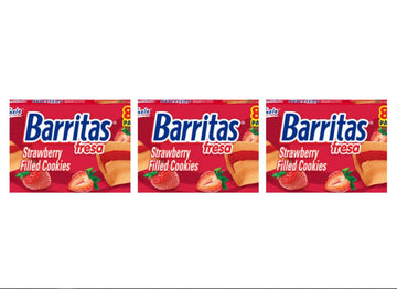 Marinela Barritas Fresa Strawberry Soft Filled Cookie Bar 3 pack (24 count)