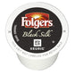 Folgers Black Silk Dark Roast Coffee K-Cups, 144 Count, for Keurig Makers, Pack of 4