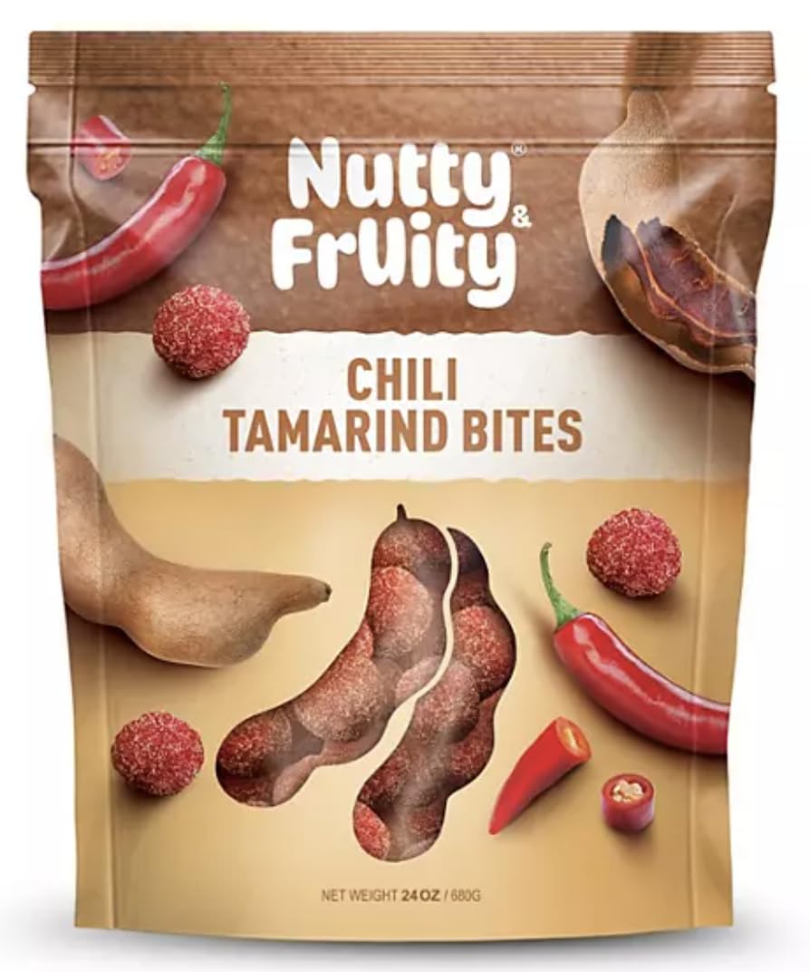 Nutty and Fruity Chili Tamarind Bites, 24 Ounces of Sweet, Tangy and Spicy Treats