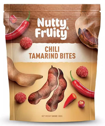 Nutty and Fruity Chili Tamarind Bites, 24 Ounces of Sweet, Tangy and Spicy Treats