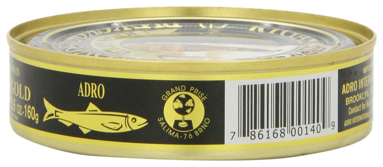 Adro Smoked Sprats, 5.6-Ounce (Pack of 12) - Model SPK-91548