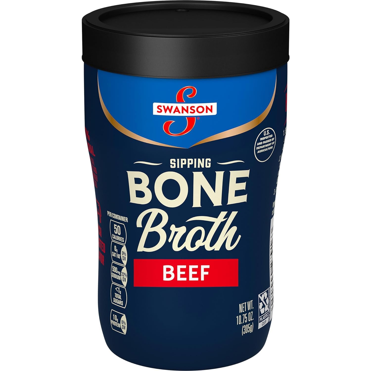 Swanson Beef Bone Broth Sipping Cups 10.75 oz. (Pack of 6)