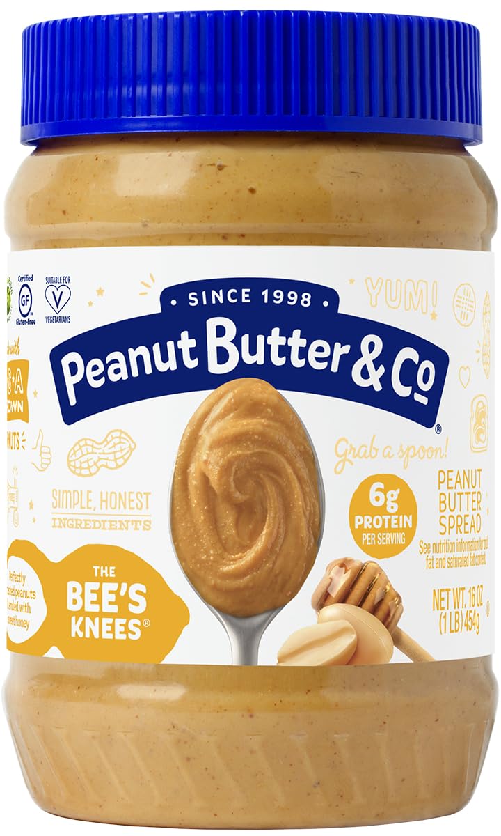 Peanut Butter & Co. The Bees Knees (Honey) Peanut Butter, Gluten Free, 16 Ounce