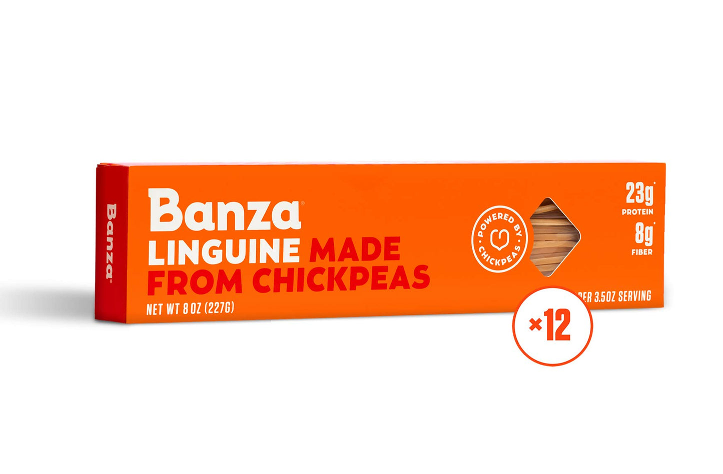 Banza Chickpea Pasta, Linguine - Gluten Free Healthy Pasta, High Protein, Lower Carb And Non-Gmo - (Pack Of 12)