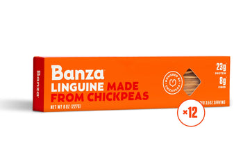 Banza Chickpea Pasta, Linguine - Gluten Free Healthy Pasta, High Protein, Lower Carb And Non-Gmo - (Pack Of 12)