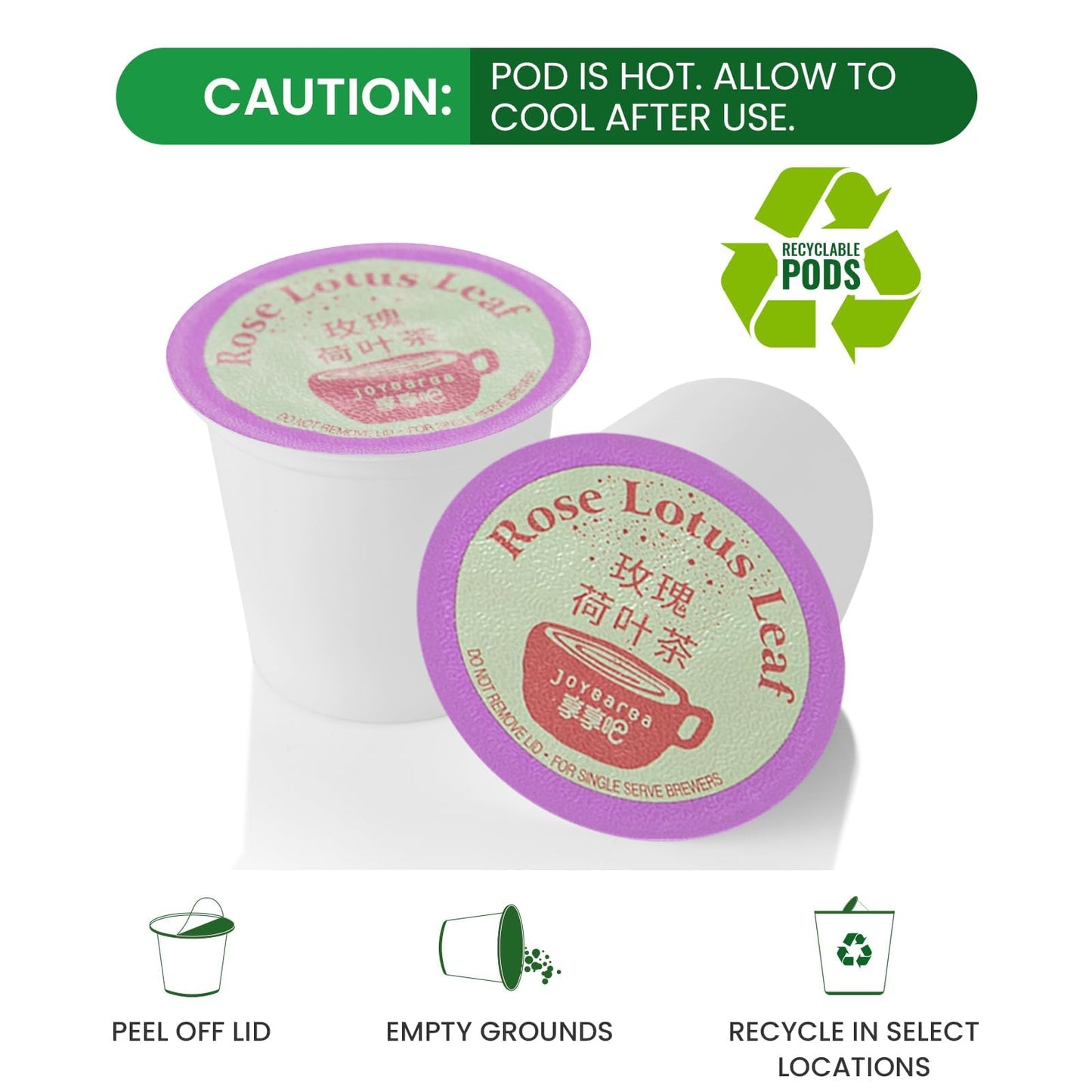 Eastsign Tea K Cups, 24-Count One Flavors K Cup Tea Pods Rose Lotus Leaf Tea, Gifts For Festival