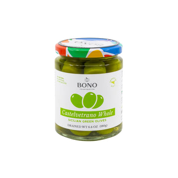 Bono Italian Gourmet Olives | Product Of Italy | All Natural | No Artificial Colors Or Dyes | Non-Gmo Verified, (Pack Of 2) (6.4