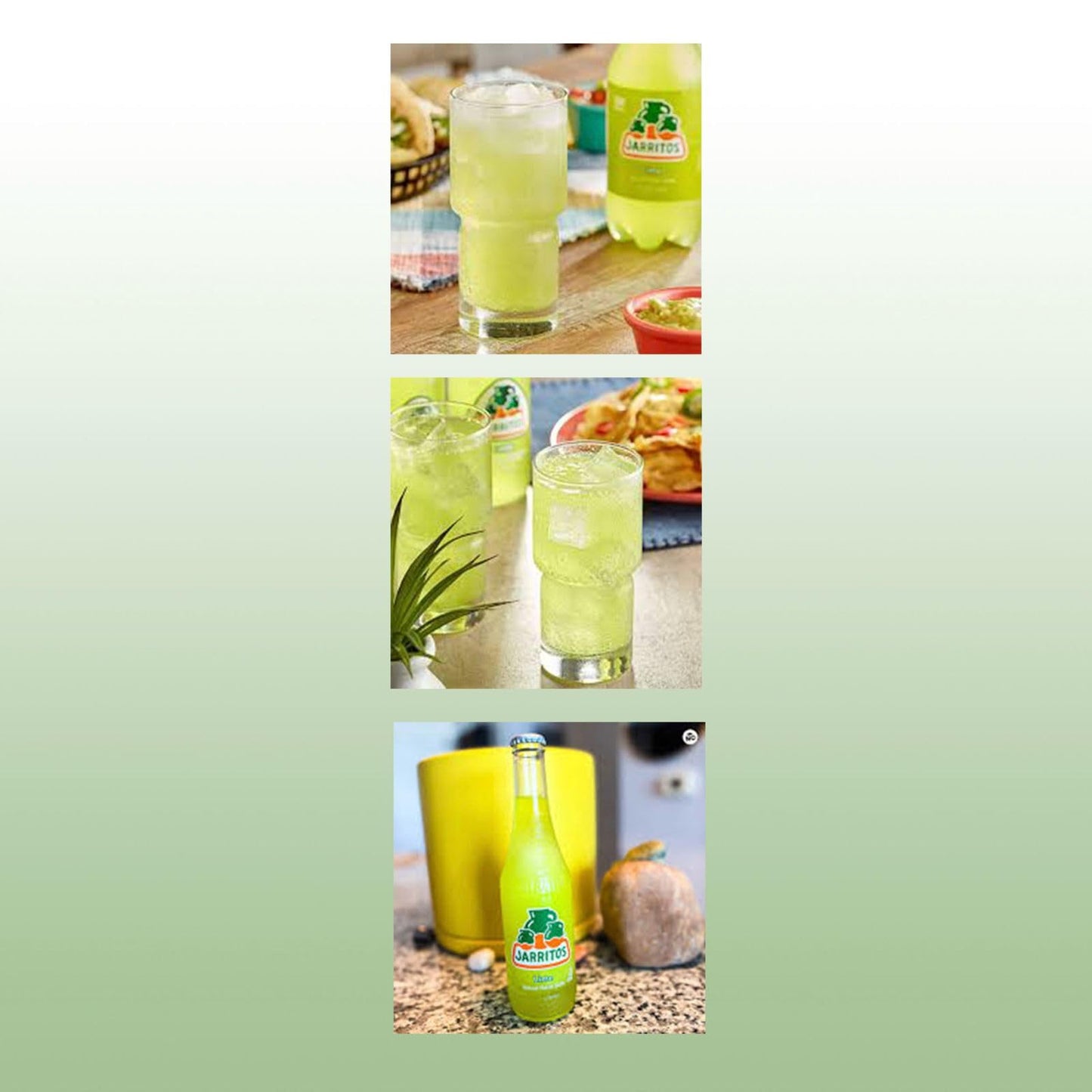 Jarritos Lime Mexican Soft Drink 12 Fl Oz Glass Bottles 12 Pack
