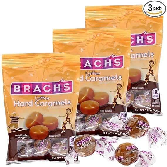 9 SHANIS ROOTS SHOOTS Coffee Hard Candy, Individually Wrapped, 3.25 Ounce Peg Bag, Pack of 6