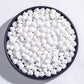 White Sprinkles,Heart-Shaped Cake Sprinkles 130G 4.6Oz Cookie Sprinkles,Sugar Pearl, Edible Candy Pearls For Cake Cupcake Decora