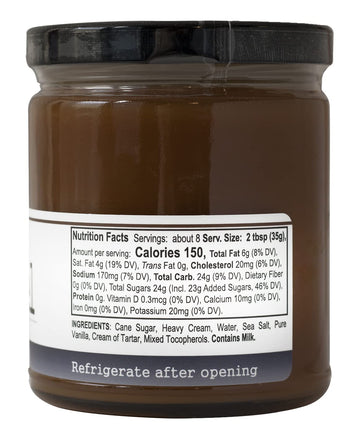Paradigm Foodworks Sea Salt Caramel Sauce, 10 Ounce, Rich Flavor, Ideal for Desserts and