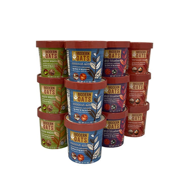 Modern Oats All Natural Oatmeal Cups - Variety Pack 2.6 oz (Pack of 12)