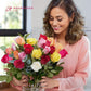 Aquarossa Farms - 48 Assorted Roses Bouquet, Fresh Flowers For Delivery, Flowers Fresh Bouquet, Gift Idea For Graduation, Birthd