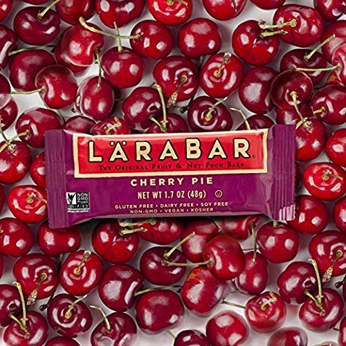 LÄRABAR Cherry Pie Fruit & Nut Bar, Gluten Free Vegan, 1.7 oz, 16 Count