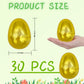 Gcqjoq Plastic Easter Eggs For Holiday Decorations And Celebrations, 30 Pcs (Gold)