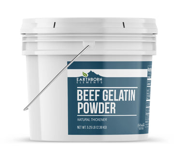 Earthborn Elements Beef Gelatin Powder, Thickener for Home Cooking, 84 Ounce Bucket