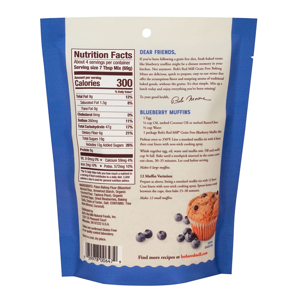 Bobs Muffn Mix Grf Bbrry ( 5 X 9 Oz   )