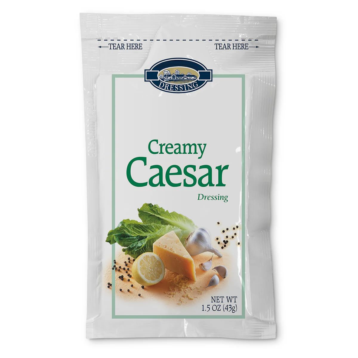 Salad Dressing 1.5 Oz. Packet | Pack Of 12 | (Creamy Caesar)
