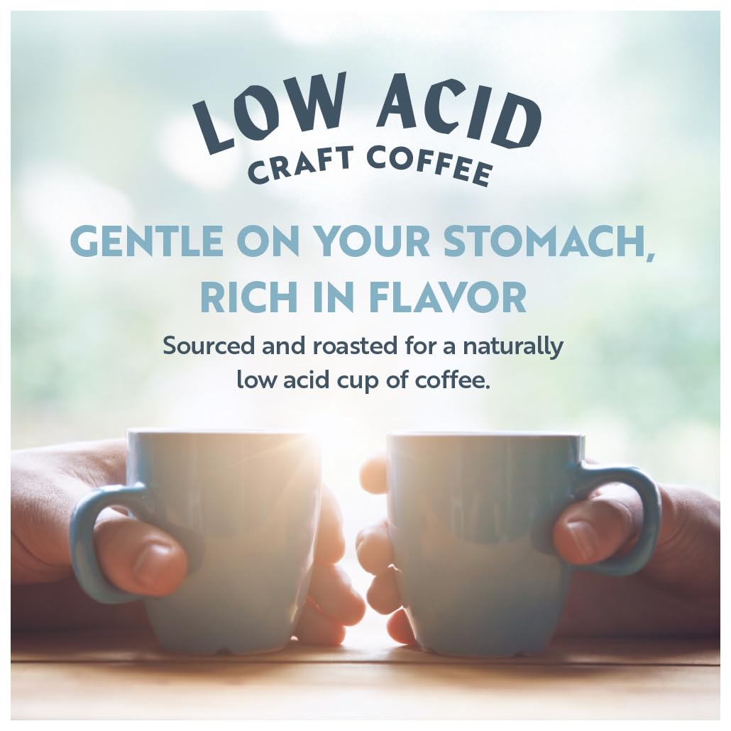 Clean Coffee Co. - Low Acid Espresso Roast  Tested for Molds and Toxins  Sumatra Blend  Notes of Dark Chocolate  Caramel  Toasted Sweetness (Whole Bean  12 oz Bag)