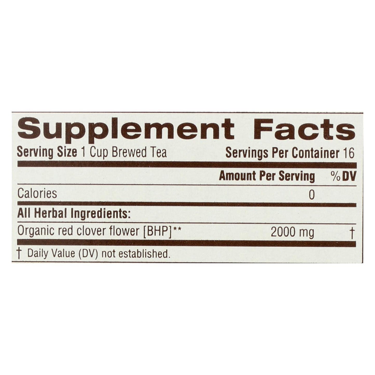 Traditional Medicinals Organic Red Clover Herbal Tea,16 Count (Pack Of 6)