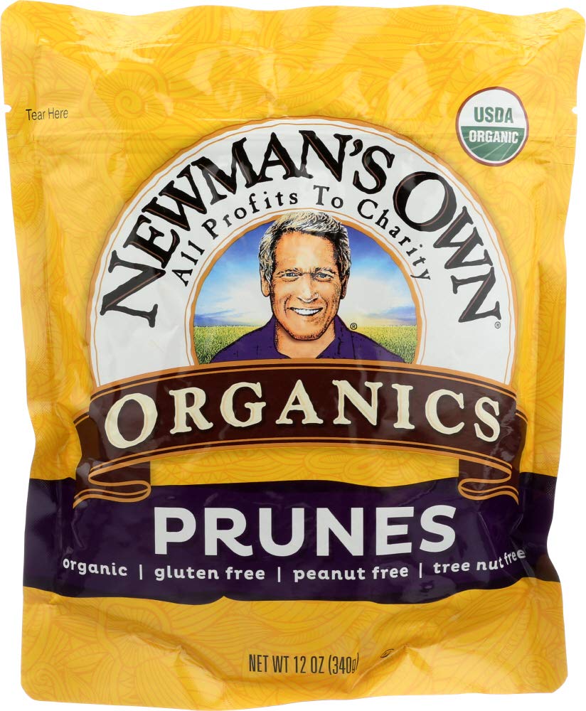 Newmans Own Organics California Prunes, (Pack of 2) 12-Ounce Pouches
