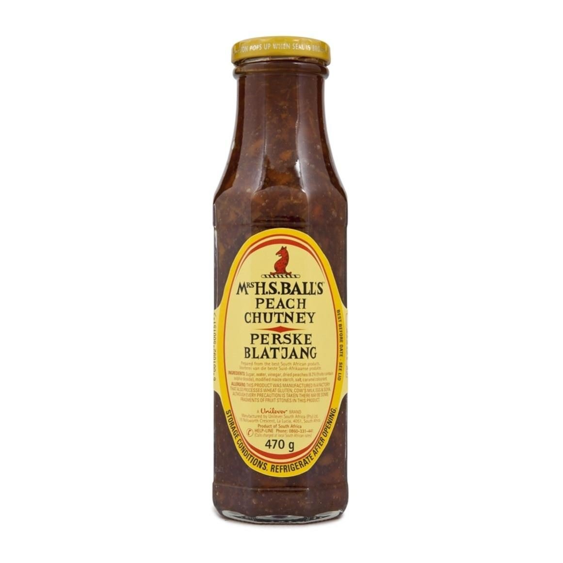 Mrs Balls Peach Chutney (2 X 470G Pack)