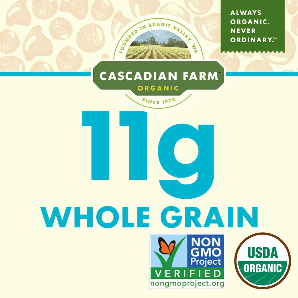 CASCADIAN FARM ORGANIC CHEWY GRANOLA BARS VANILLA CHIP, 44.4 oz (Pack of 6)