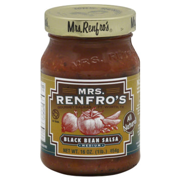 Mrs. Renfros Black Bean Salsa, 16 oz (6 Pack)