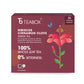 Teabox Enhanced Darjeeling Green Tea With Dried Hibiscus | 100% Whole Leaf & 0% Bitterness | Green Tea From The Himalayas | 25 Tea Bags (Low Caffeine)