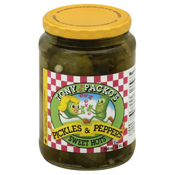 Tony Packo Sweet Hot Pickles And Peppers, 24 Ounce