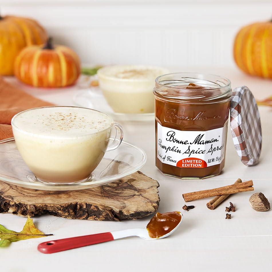 Bonne Maman Pumpkin Spice Preserves, 13 oz Glass Jars (Pack of 2) - Non-GMO, Made with Simple Ingredients