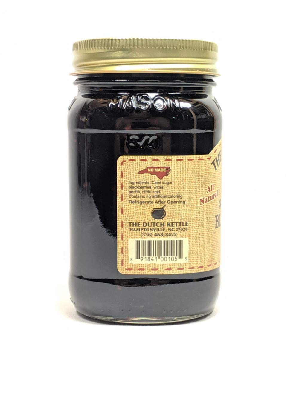 Amish Homemade Style Blackberry Jam Seeded 2-19 Ounce Jars All Natural Non-Gmo No Preservatives