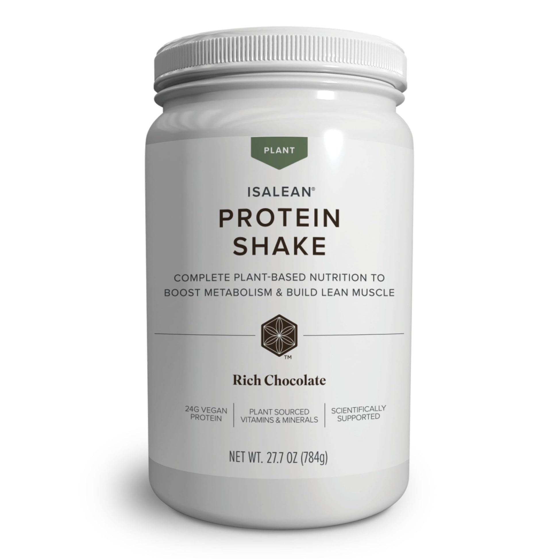 Plant-Based IsaLean Protein Shake - Vegan Meal Replacement to Help Support Healthy Weight and Muscle Growth with 21 Vitamins and