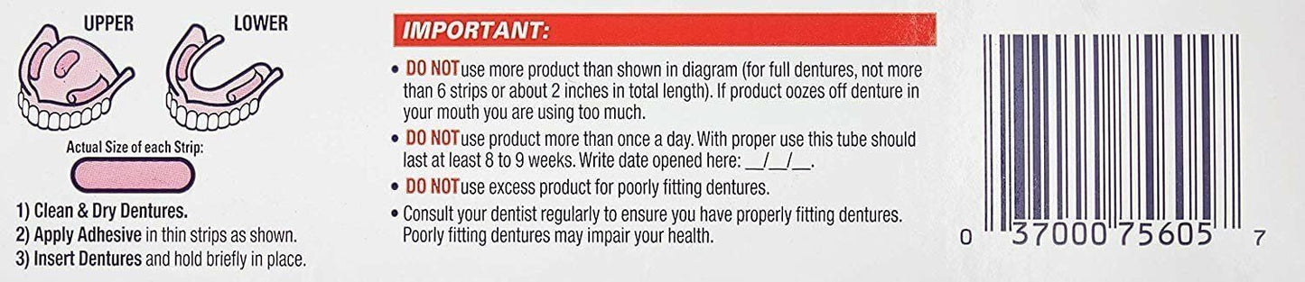 Fixodent Ultra Max Hold Dental Adhesive, 2.2 Oz (Pack Of 6)
