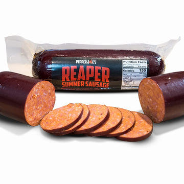 Pepper Joes Carolina Reaper Summer Sausage – Spicy Slow Smoked Sausage – 12 Ounces