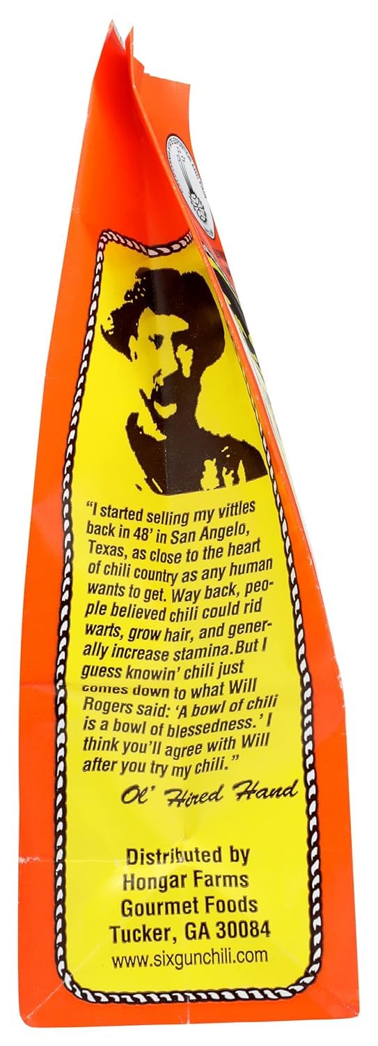 Six Gun Chili Mixins Original Chili Seasoning Mix 6 Pack - Authentic Texas Chili Kit with Spices and Seasonings for Homemade Chili  Easy Dinner  No MSG  Bold Flavor  Gluten Free