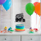 Ruscalin Cake Topper Black Motorcycle Design - 6.6 x 5.4 inches Birthday Party Decoration