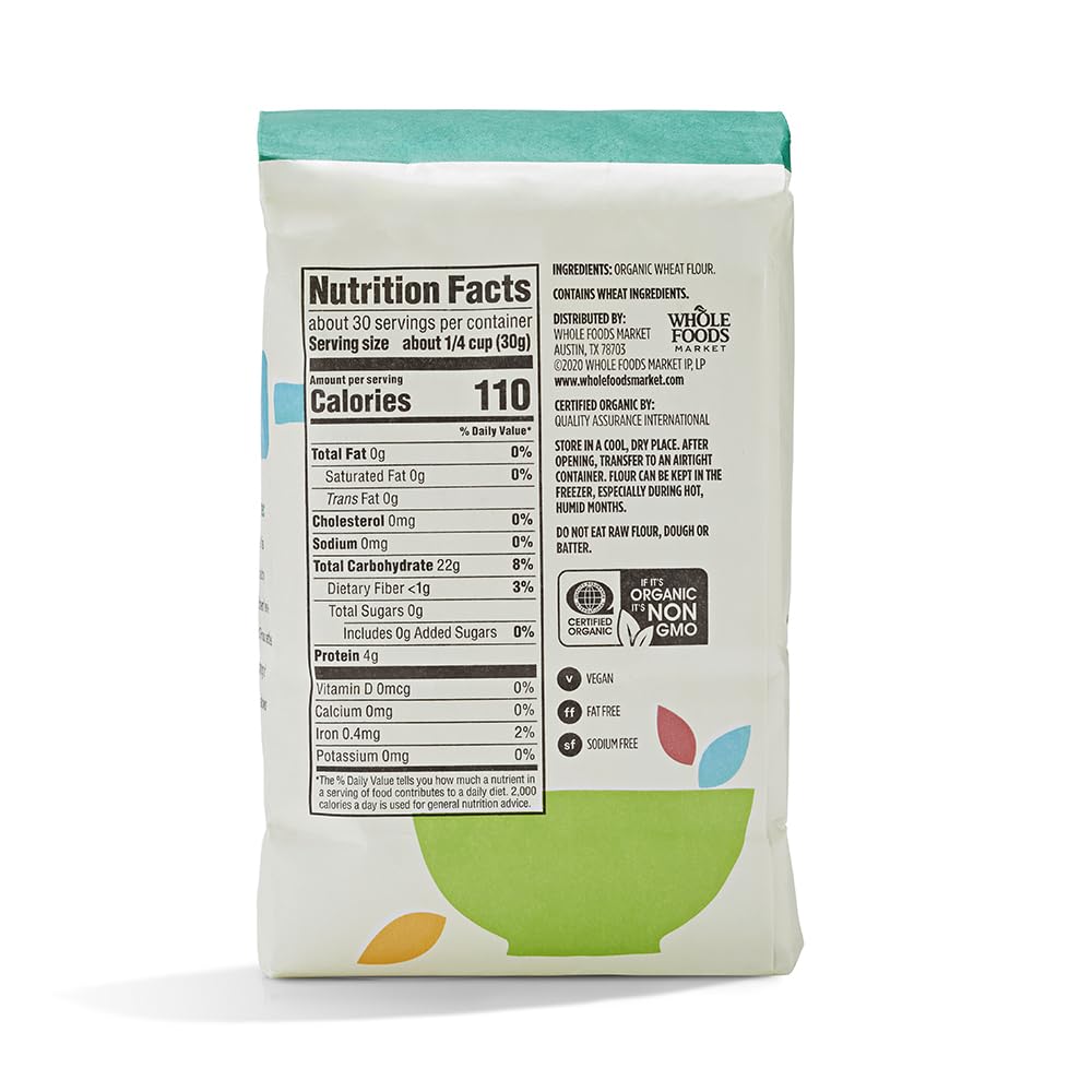 365 By Whole Foods Market, Flour Bread Organic, 32 Ounce
