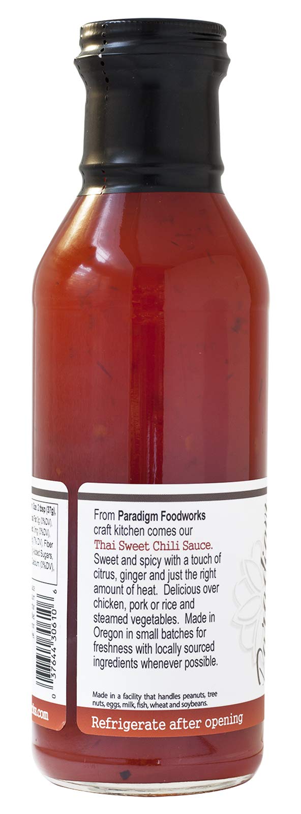 Paradigm Foodworks Thai Sweet Chili Sauce, 12 Fl Oz, Sweet and Spicy Flavor