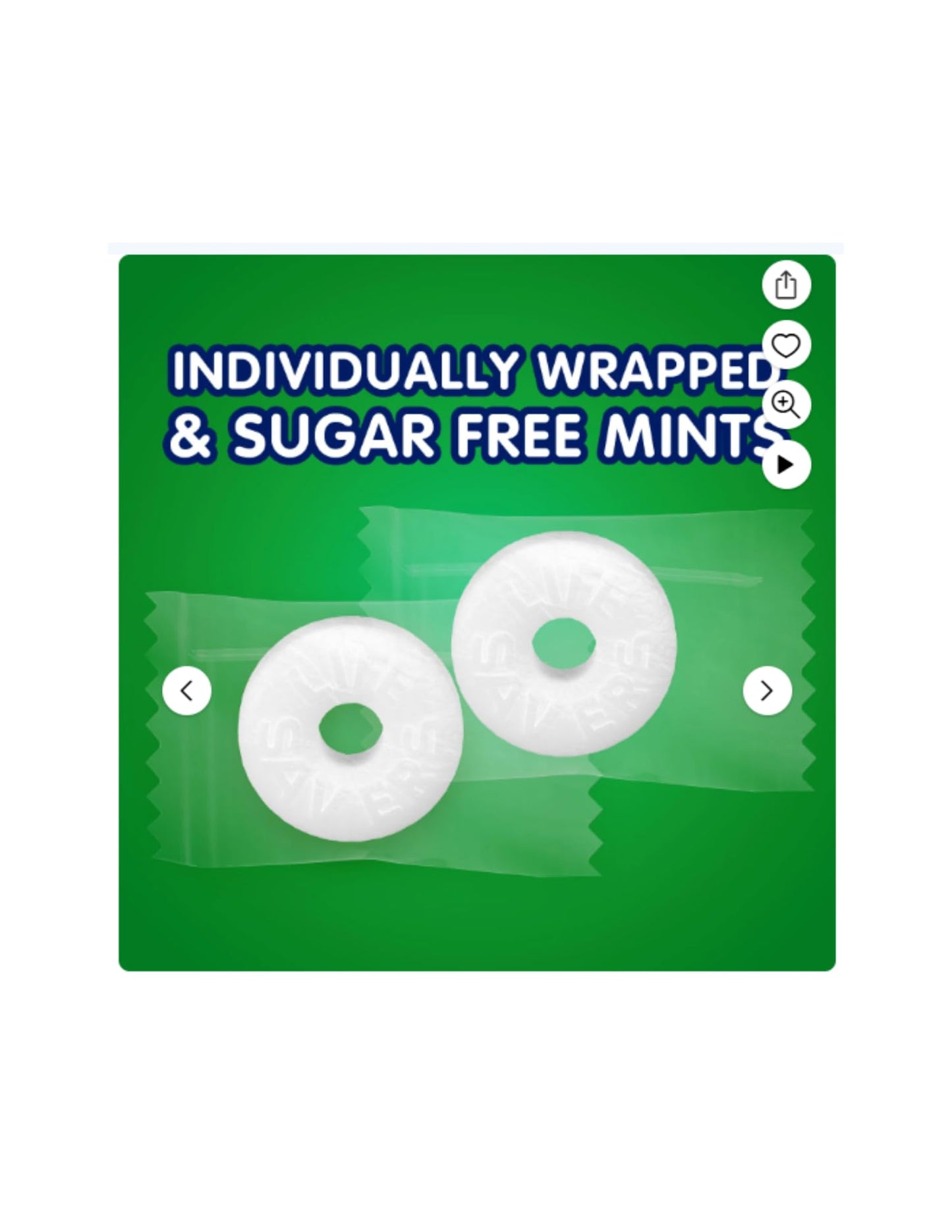 Life Savers Sugar-Free Mints Pack Of 3 Bags - Sugar-Free Life Savers Mints - 3 Bags (2.65Oz Each) | Packaged By Leathnu Foundry